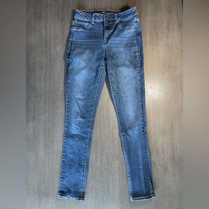 Maurice’s Dark Blue Denim Wash High Rise Skinny Jeans S 27